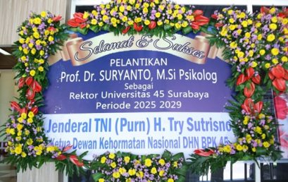 Berbagai Institusi, Tokoh, dan Civitas Akademika Sampaikan Ucapan Selamat atas Pelantikan Rektor Universitas 45 Surabaya