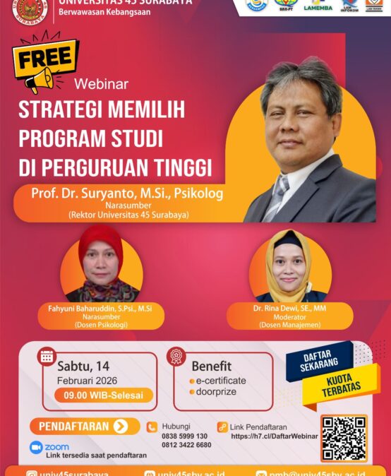 WEBINAR : Strategi Memilih Program Studi di Perguruan Tinggi