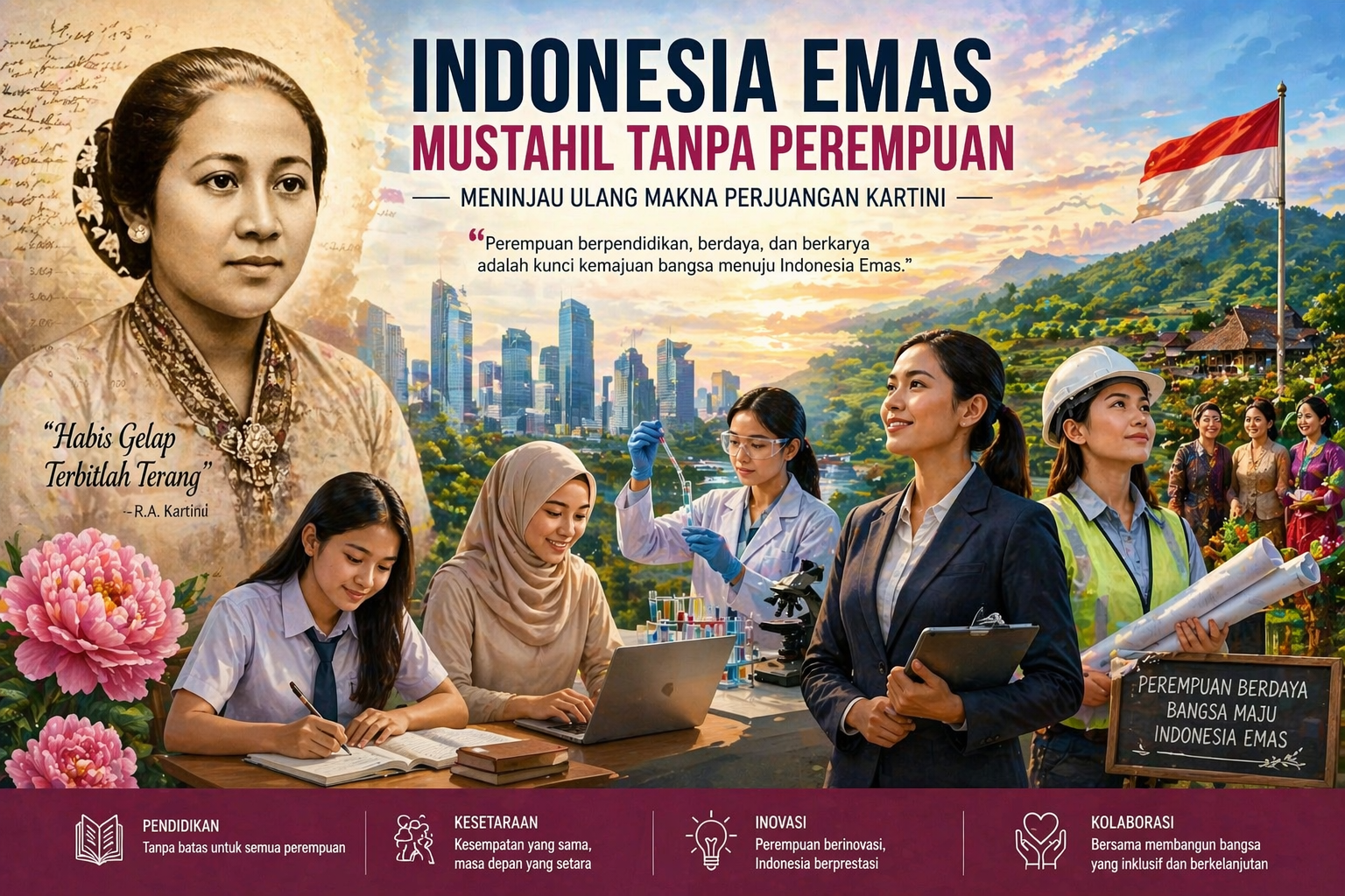 Karya Ilmiah Dosen di Media “Indonesia Emas Mustahil Tanpa Perempuan: Meninjau Ulang Makna Perjuangan Kartini”