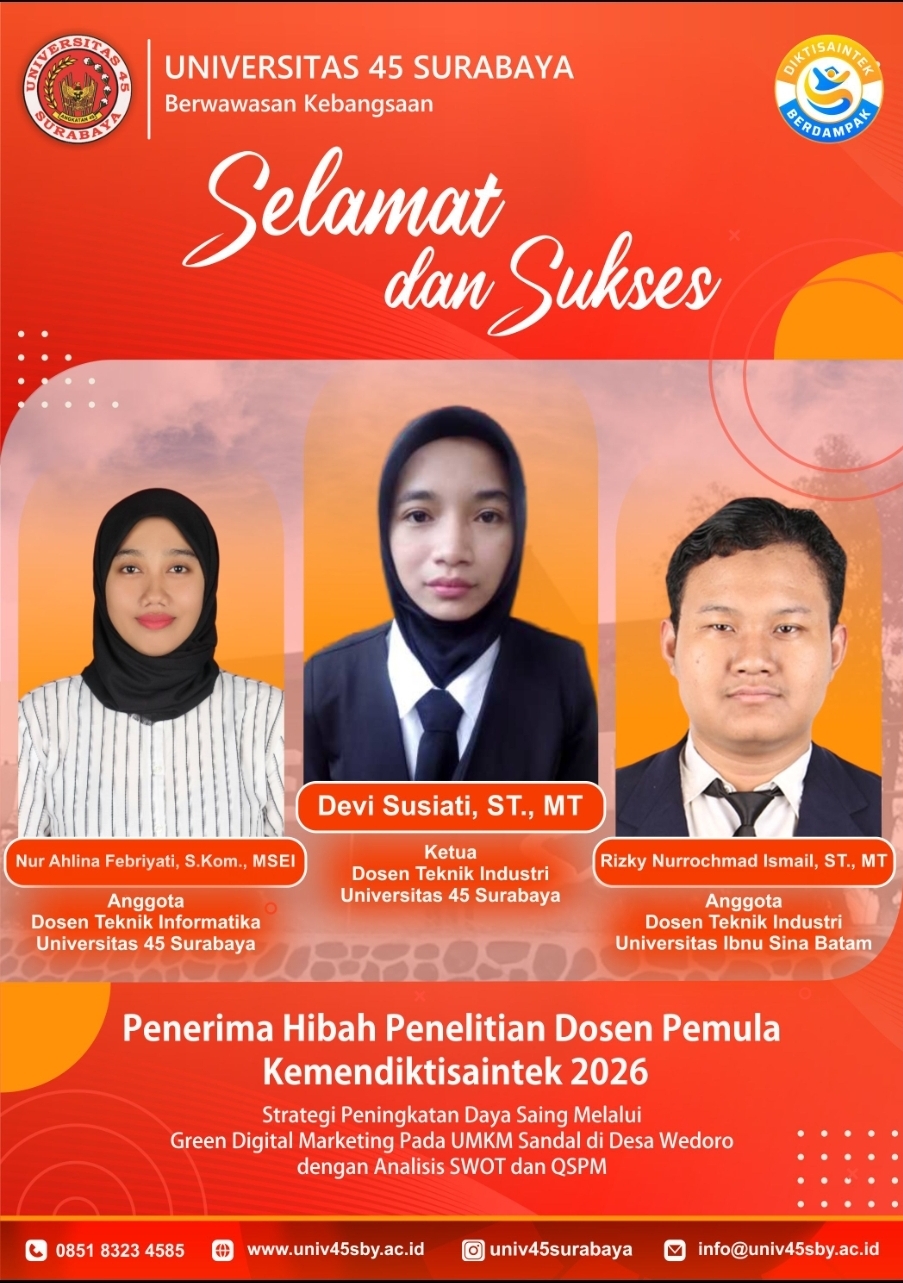 Selamat dan Sukses Penerima Hibah Penelitian Dosen Pemula Kemdiktisaintek Tahun 2026 Selamat dan Sukses Penerima Hibah Penelitian Dosen Pemula Kemdiktisaintek Tahun 2026