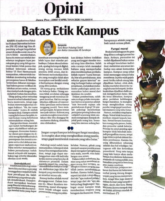 Karya Ilmiah Dosen di Media “Batas Etik Kampus”