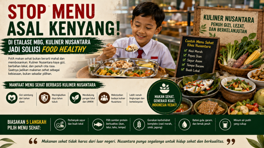 Karya Ilmiah Dosen di Media “Stop Menu Asal Kenyang: Kuliner Nusantara Jadi Solusi Food Healthy”
