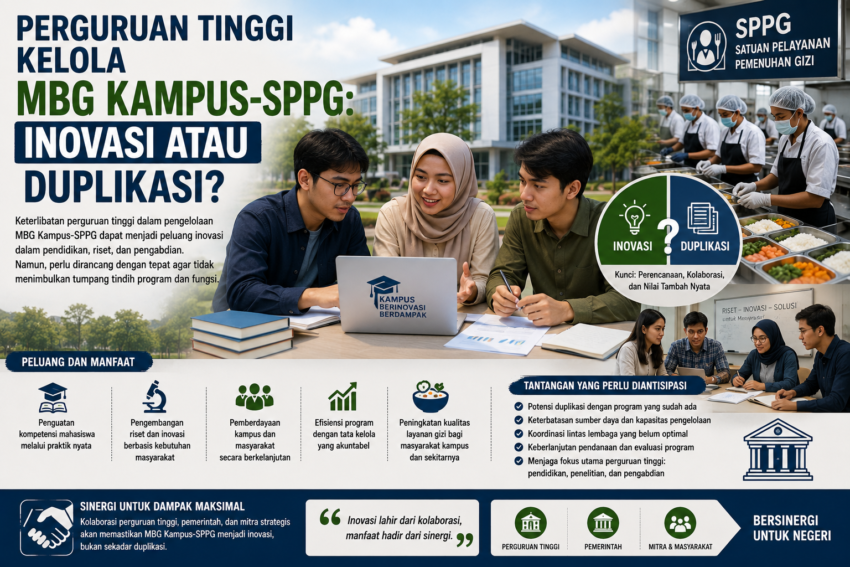 Karya Ilmiah Dosen di Media “Perguruan Tinggi Kelola MBG Kampus-SPPG: Inovasi atau Duplikasi?” Karya Ilmiah Dosen di Media “Perguruan Tinggi Kelola MBG Kampus-SPPG: Inovasi atau Duplikasi?”