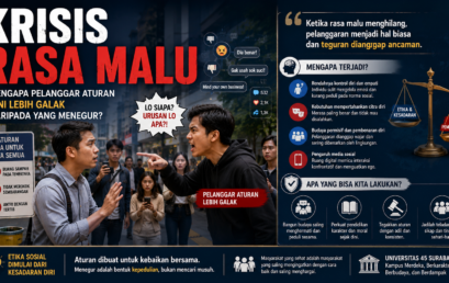 Karya Ilmiah Dosen di Media “Krisis Rasa Malu: Mengapa Pelanggar Aturan Kini Lebih Galak daripada yang Menegur”