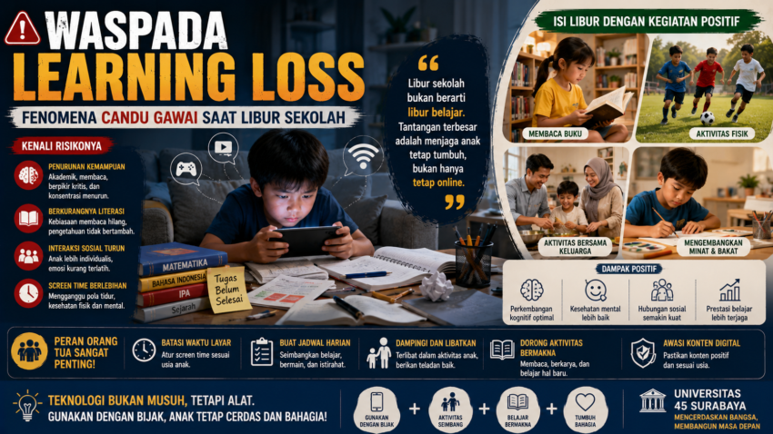 Karya Ilmiah Dosen di Media “Waspada Learning Loss: Fenomena Candu Gawai Saat Libur Sekolah” Karya Ilmiah Dosen di Media “Waspada Learning Loss: Fenomena Candu Gawai Saat Libur Sekolah”