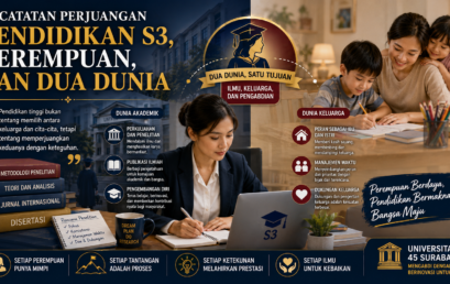 Karya Ilmiah Dosen di Media “Catatan Perjuangan Pendidikan S3, Perempuan, dan Dua Dunia”