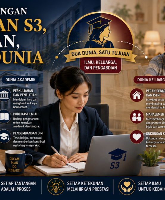 Karya Ilmiah Dosen di Media “Catatan Perjuangan Pendidikan S3, Perempuan, dan Dua Dunia”