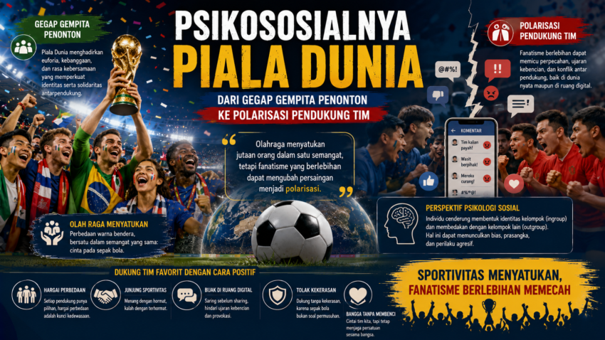 Karya Ilmiah Dosen di Media “Psikososialnya Piala Dunia: Dari Gegap Gempita Penonton ke Polarisasi Pendukung Tim” Karya Ilmiah Dosen di Media “Psikososialnya Piala Dunia: Dari Gegap Gempita Penonton ke Polarisasi Pendukung Tim”