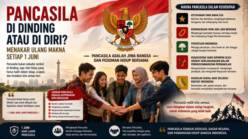 Karya Ilmiah Dosen di Media “Pancasila di Dinding atau di Diri? Menakar Ulang Makna Setiap 1 Juni”